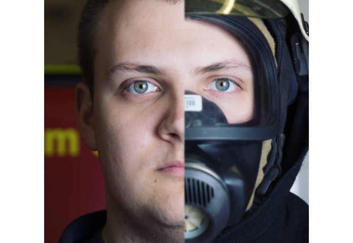 Sei dabei. Werde Mitglied in einer Freiwilligen Feuerwehr. (Bild: Maske, Gesicht, Mensch; LE Querenburg 2017/01)