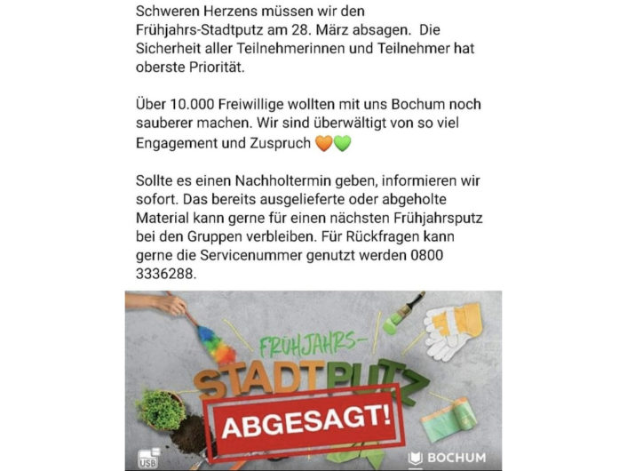 Stadtputz_Absage